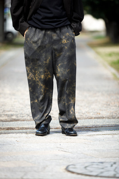 山内 / 26168-si/ari/有松絞り・ビンテージシルクギャバ・パジャマパンツ - arimats