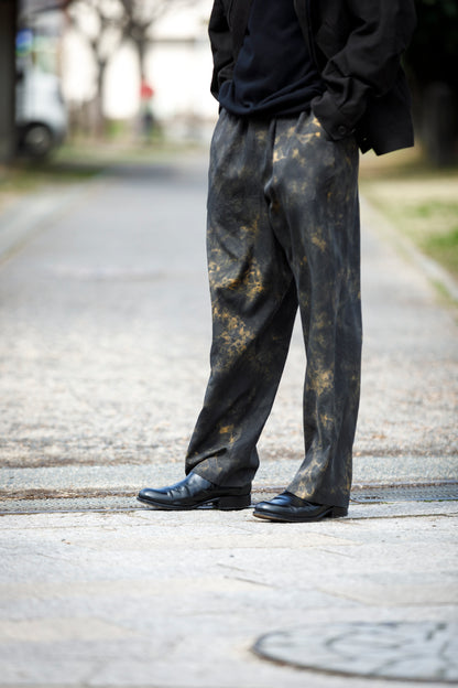 山内 / 26168-si/ari/有松絞り・ビンテージシルクギャバ・パジャマパンツ - arimats