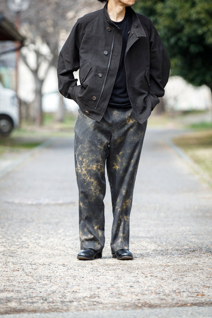 山内 / 26168-si/ari/有松絞り・ビンテージシルクギャバ・パジャマパンツ - arimats