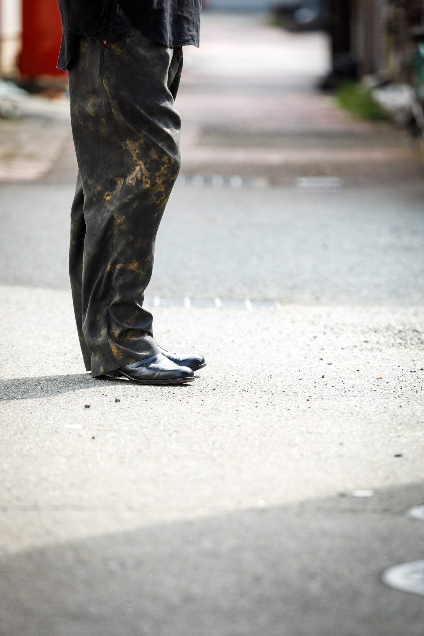 山内 / 26168-si/ari/有松絞り・ビンテージシルクギャバ・パジャマパンツ - arimats