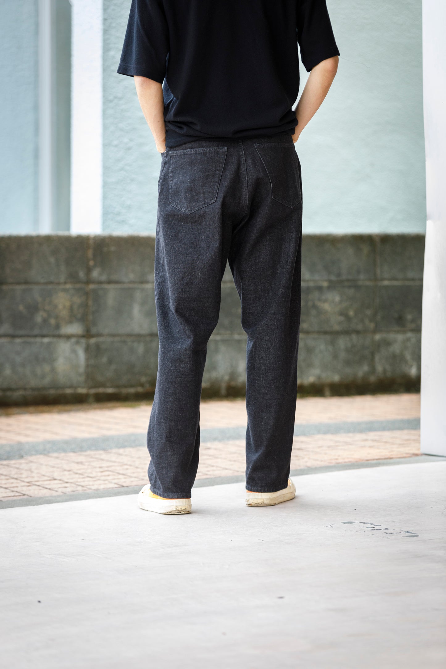 Nikki ESSENTIAL PIECE /  Organic Cotton Denim 5Poket - Black