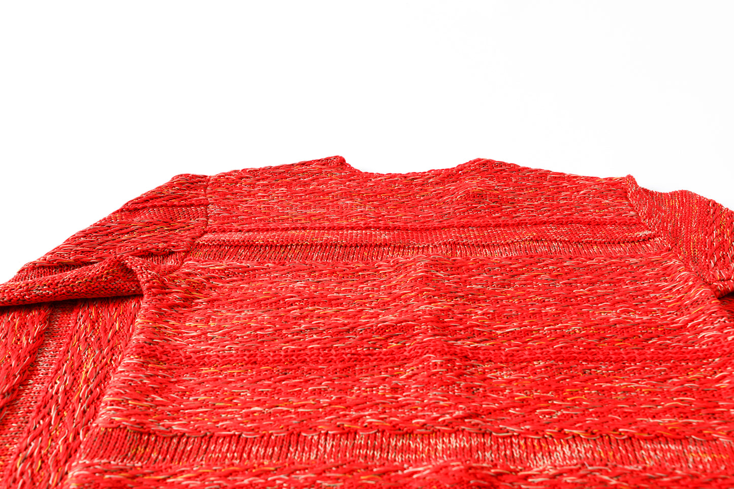 SARTO / 261-22003 MACHINE × HAND KNIT CARDIGAN - V.Red