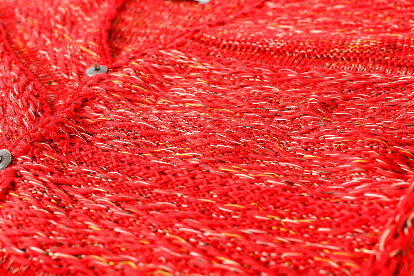 SARTO / 261-22003 MACHINE × HAND KNIT CARDIGAN - V.Red