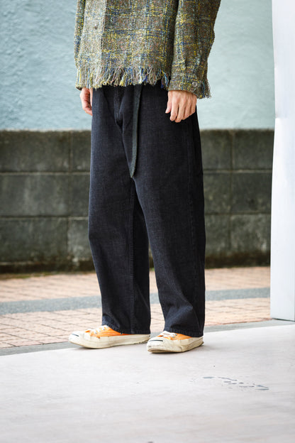 Nikki ESSENTIAL PIECE /  Organic Cotton Denim 5Poket - Black