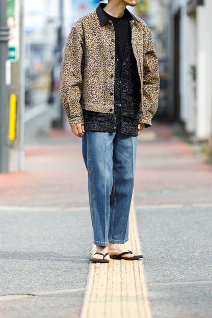 SARTO / 261-22003 MACHINE × HAND KNIT CARDIGAN - Black