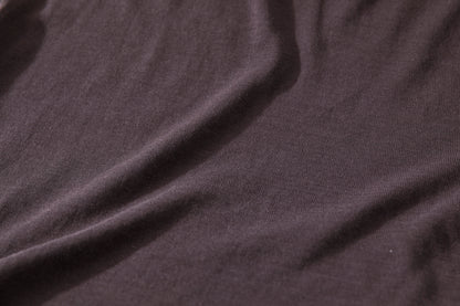 Nikki ESSENTIAL PIECE / Hight Twist V-neck Foot Ball Tee - Brown