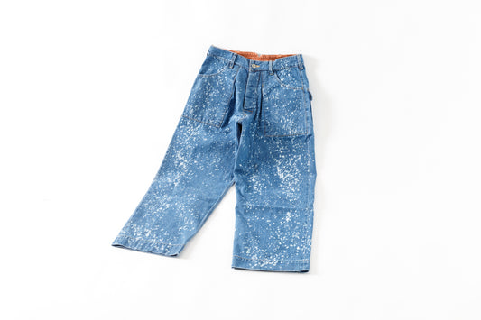 Willow Pants / P-001(Dead stock denim) - Indigo dye