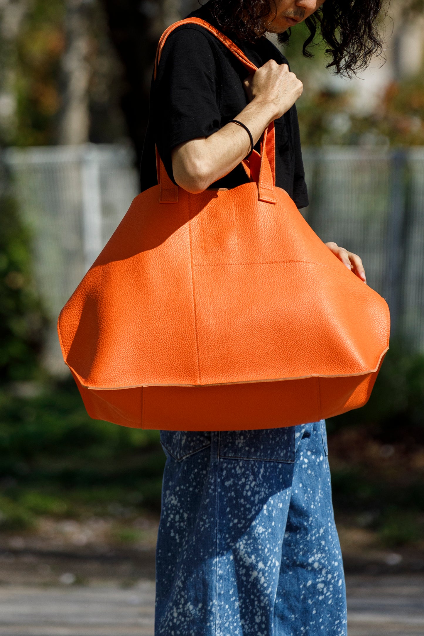 Willow Pants / R-015 HOUSE × WP Hand craft - Hermes Orange