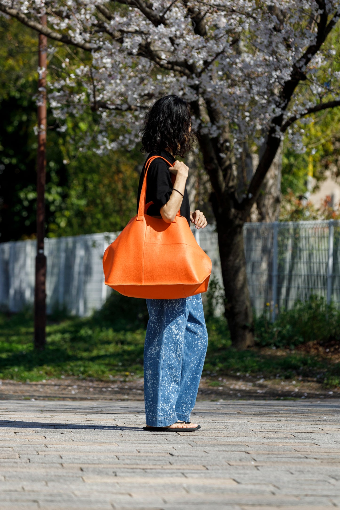 Willow Pants / R-015 HOUSE × WP Hand craft - Hermes Orange