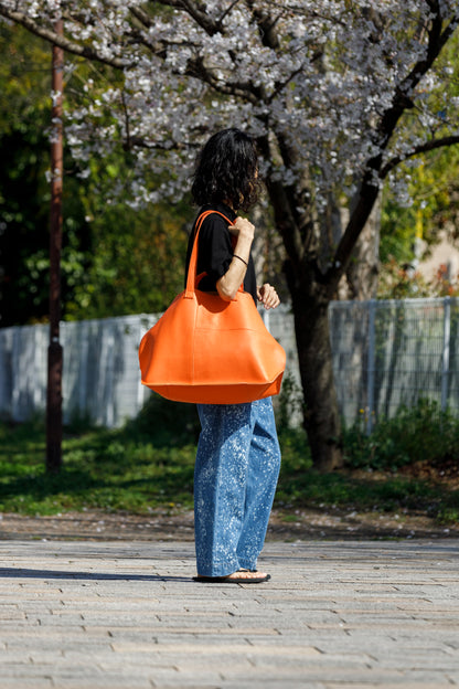Willow Pants / R-015 HOUSE × WP Hand craft - Hermes Orange