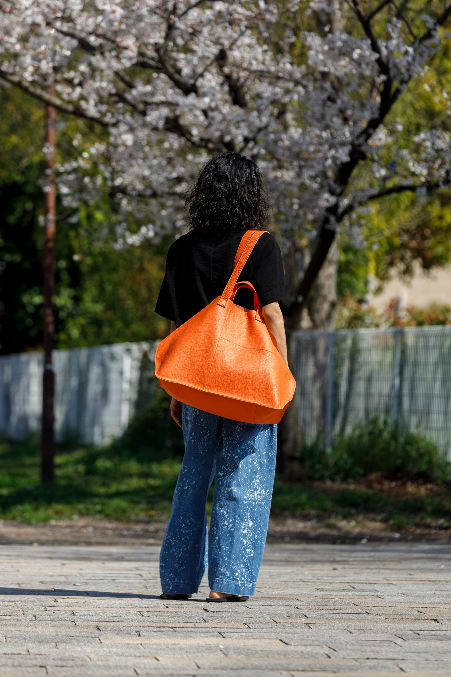 Willow Pants / R-015 HOUSE × WP Hand craft - Hermes Orange