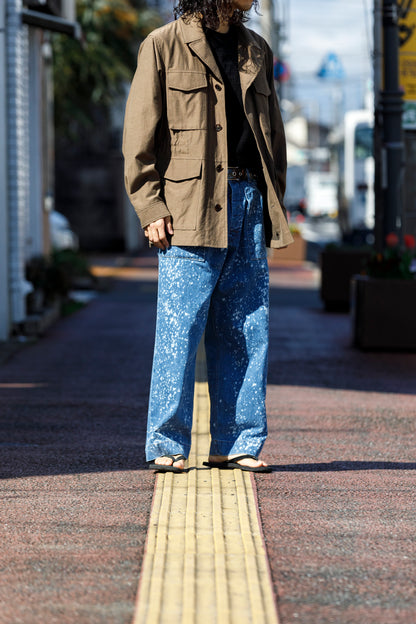 山内 25121-wa/2plyキュプラ×鉄媒染コットン・フィールドジャケット - brown(洗い加工)