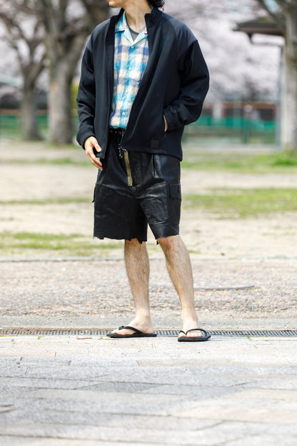 MOJITO / ABSHINTH SHIRT_linen plaid - Blue