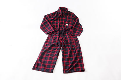 Willow Pants / P-031 BLK×PUR check