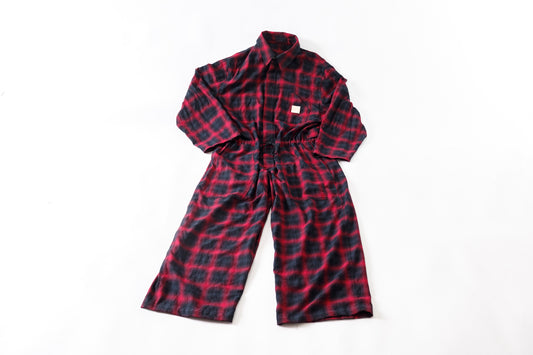 Willow Pants / P-031 BLK×PUR check