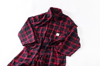 Willow Pants / P-031 BLK×PUR check