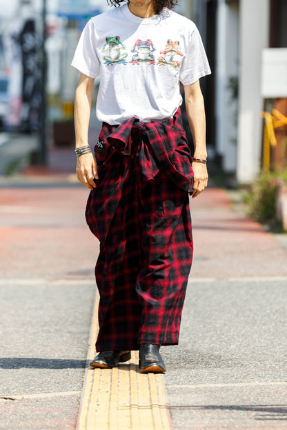 Willow Pants / P-031 BLK×PUR check