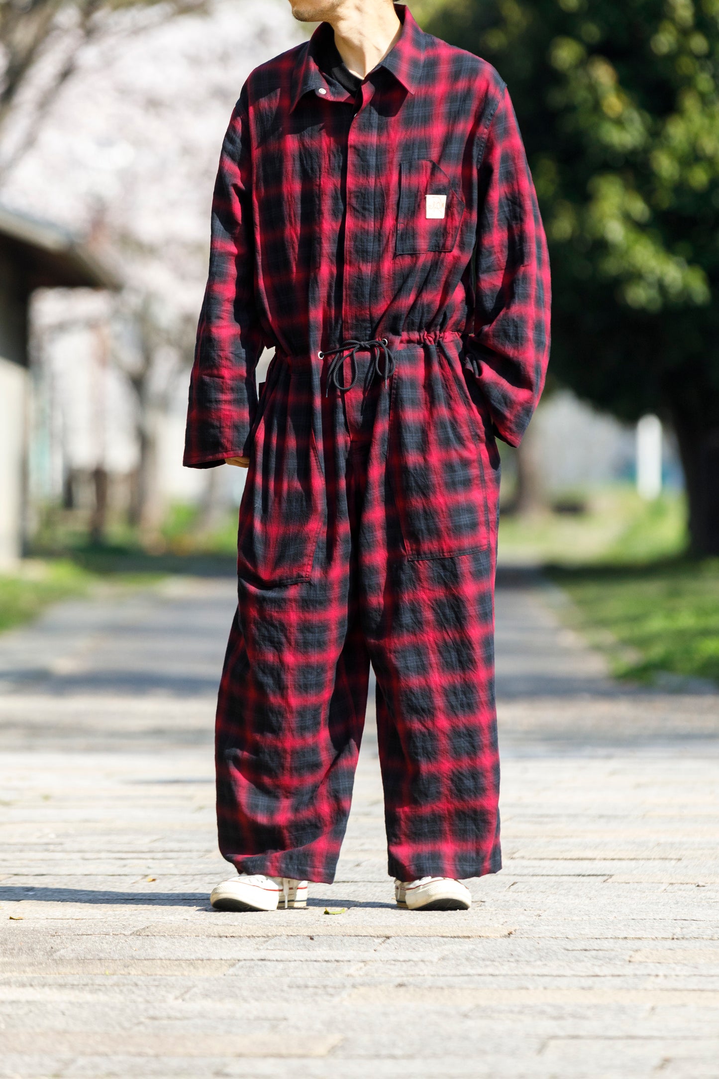 Willow Pants / P-031 BLK×PUR check