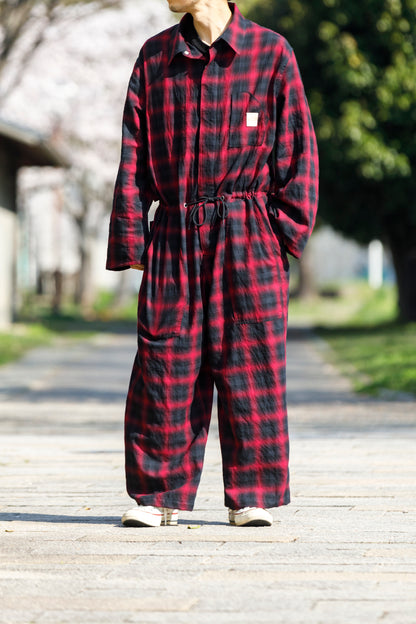 Willow Pants / P-031 BLK×PUR check