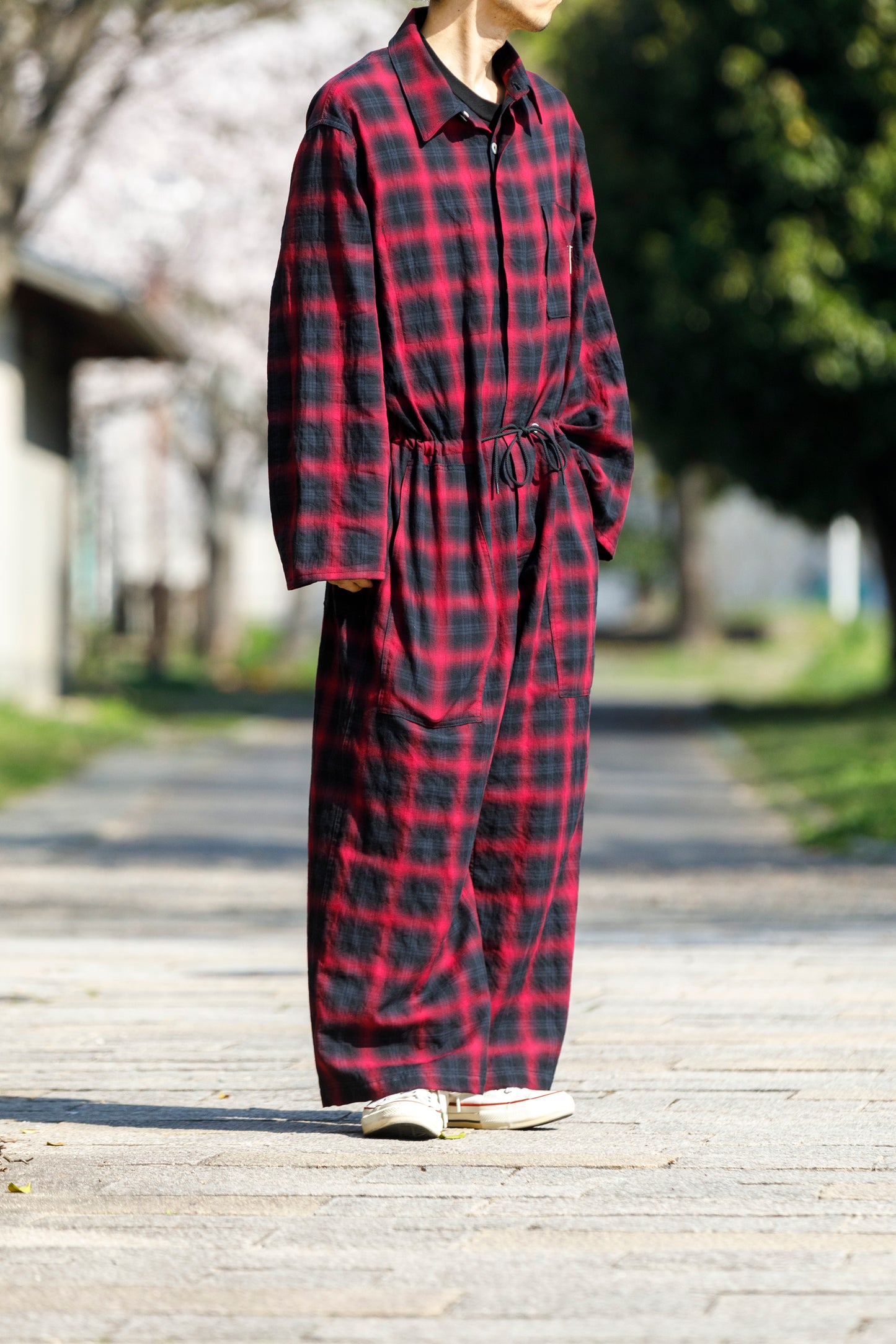 Willow Pants / P-031 BLK×PUR check