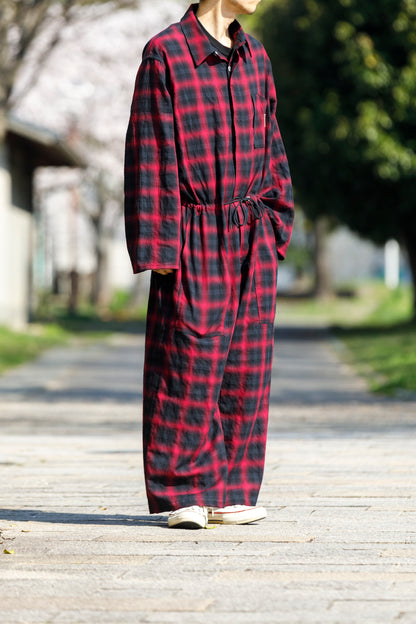 Willow Pants / P-031 BLK×PUR check