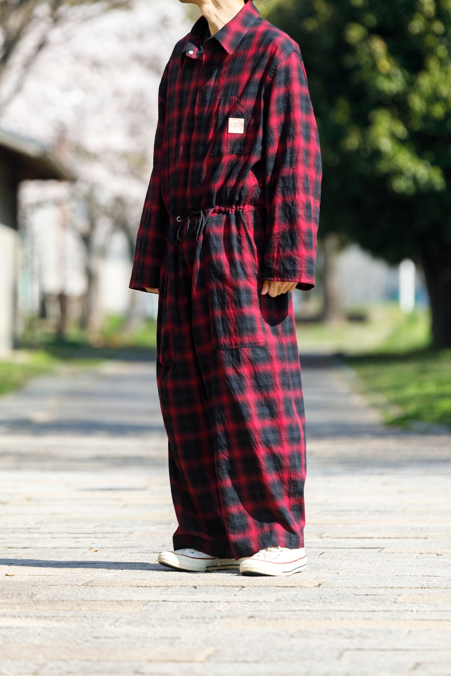 Willow Pants / P-031 BLK×PUR check