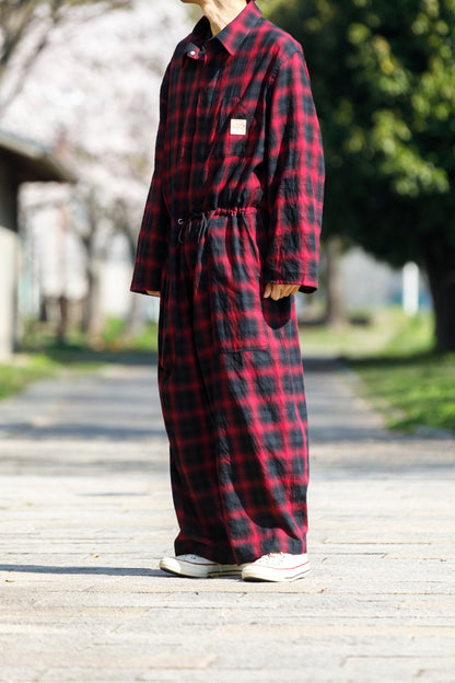 Willow Pants / P-031 BLK×PUR check