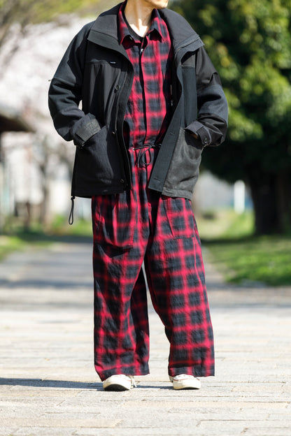 Willow Pants / P-031 BLK×PUR check