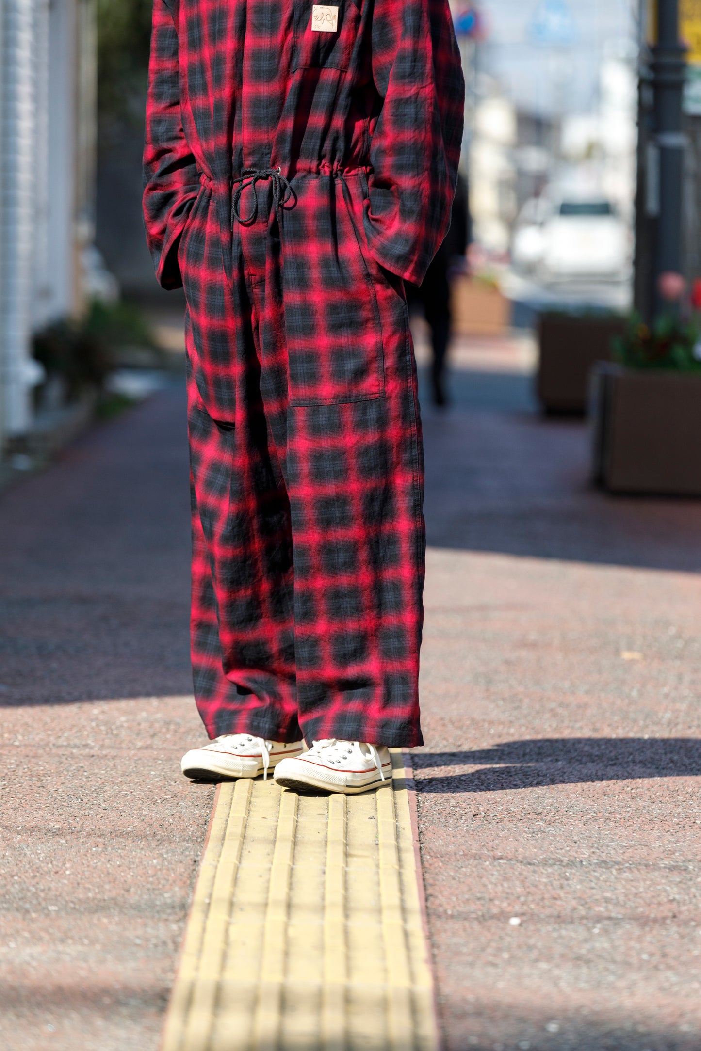 Willow Pants / P-031 BLK×PUR check