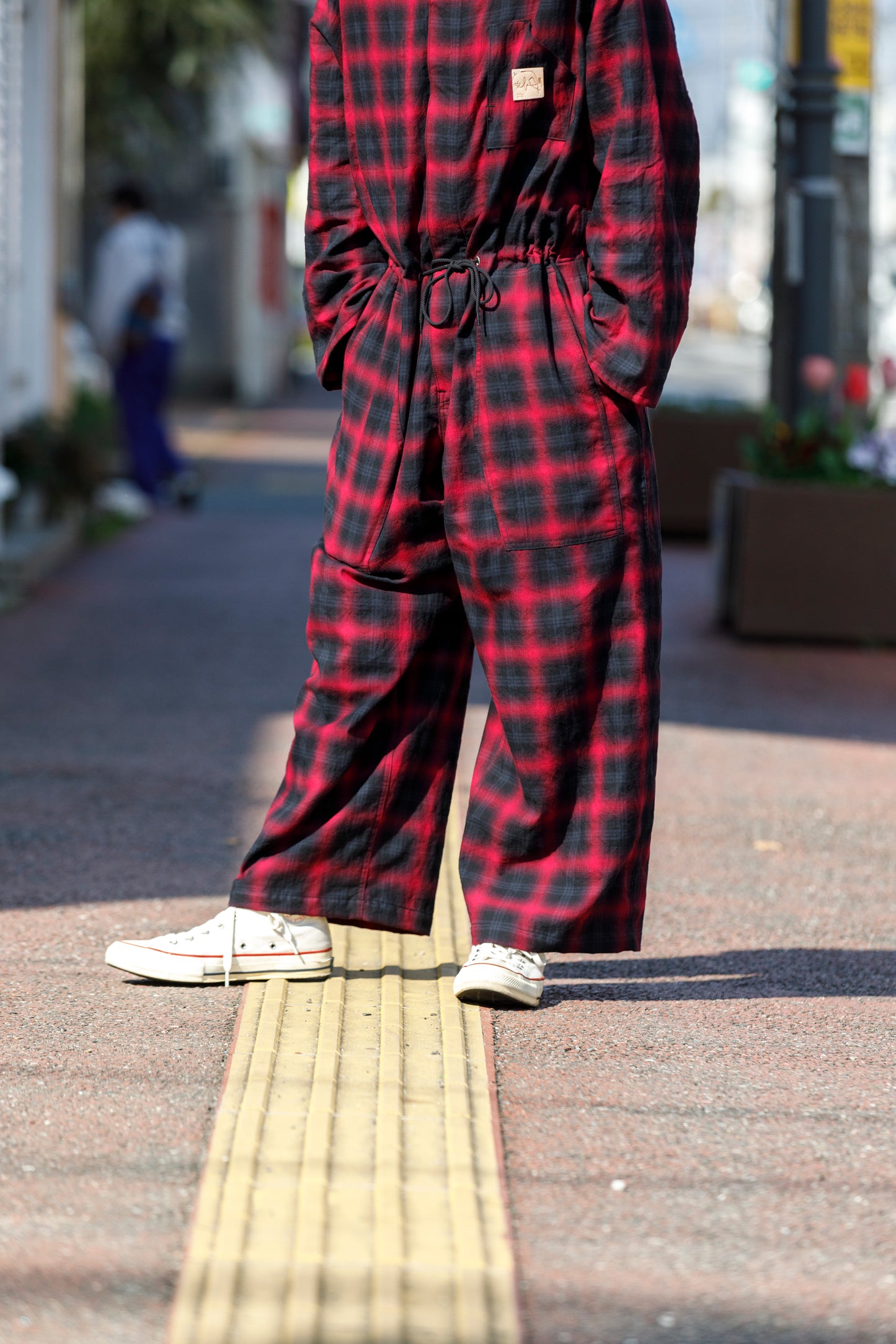 Willow Pants / P-031 BLK×PUR check
