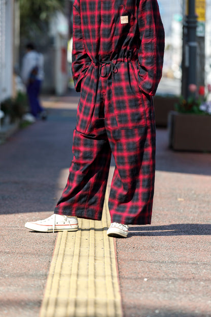 Willow Pants / P-031 BLK×PUR check