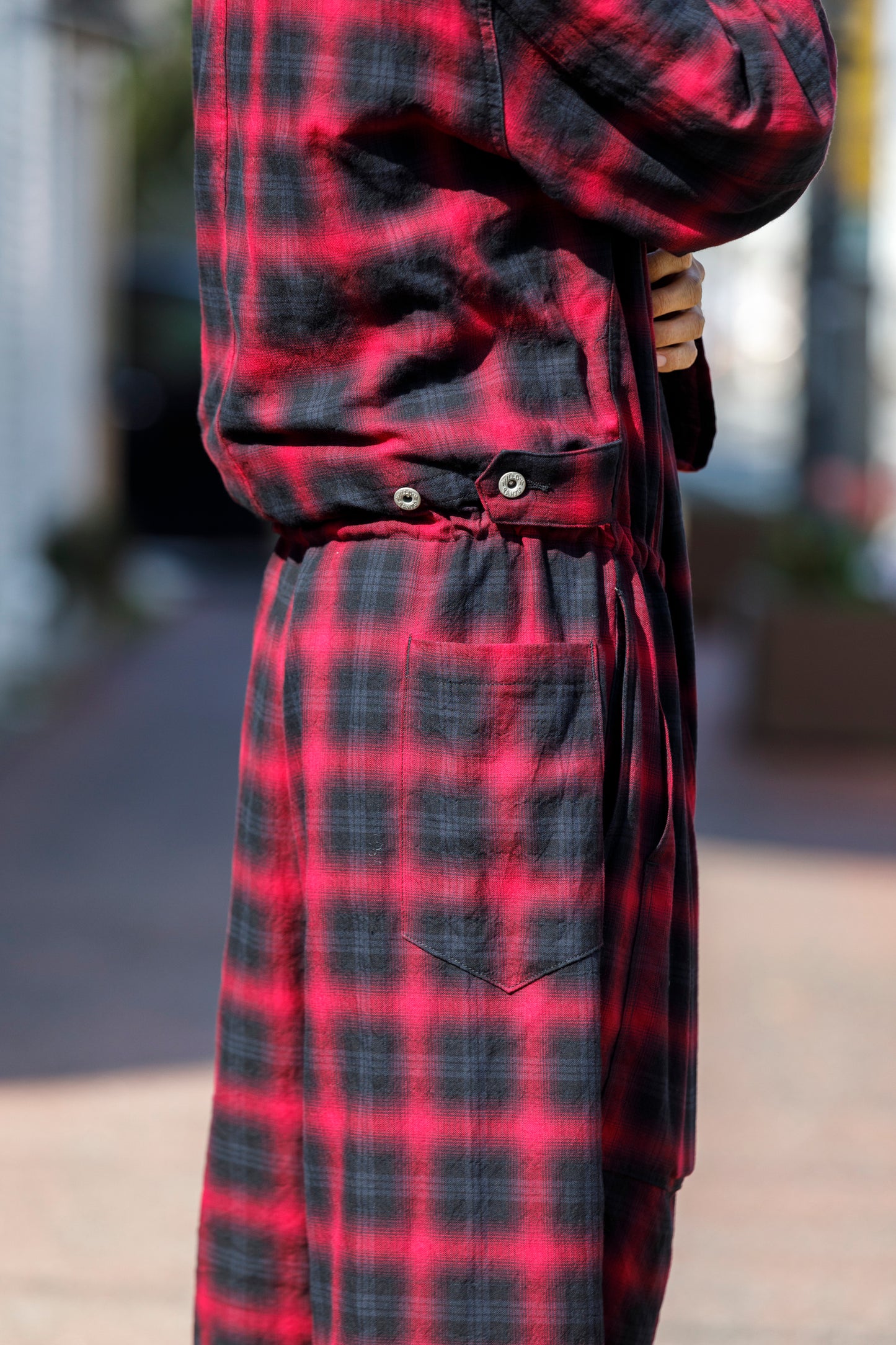 Willow Pants / P-031 BLK×PUR check