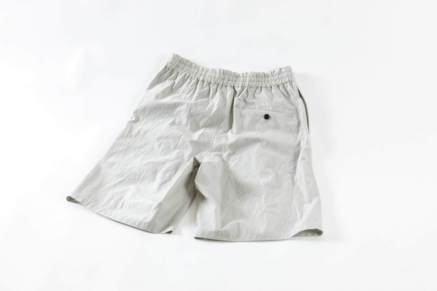 Nikki ESSENTIAL PIECE / Cotton Silk Faille Easy Shorts  - Light Grey