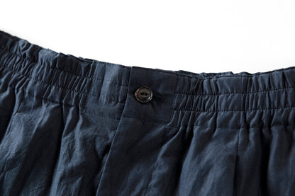 Nikki ESSENTIAL PIECES / Cotton Silk Faille Easy Shorts  - Black
