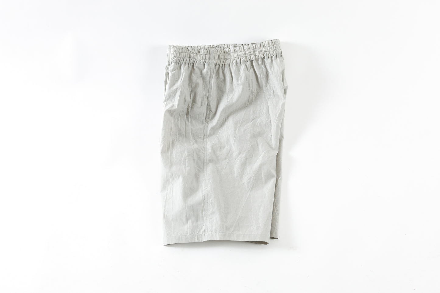 Nikki ESSENTIAL PIECE / Cotton Silk Faille Easy Shorts  - Light Grey