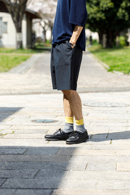 Nikki ESSENTIAL PIECES / Cotton Silk Faille Easy Shorts  - Black