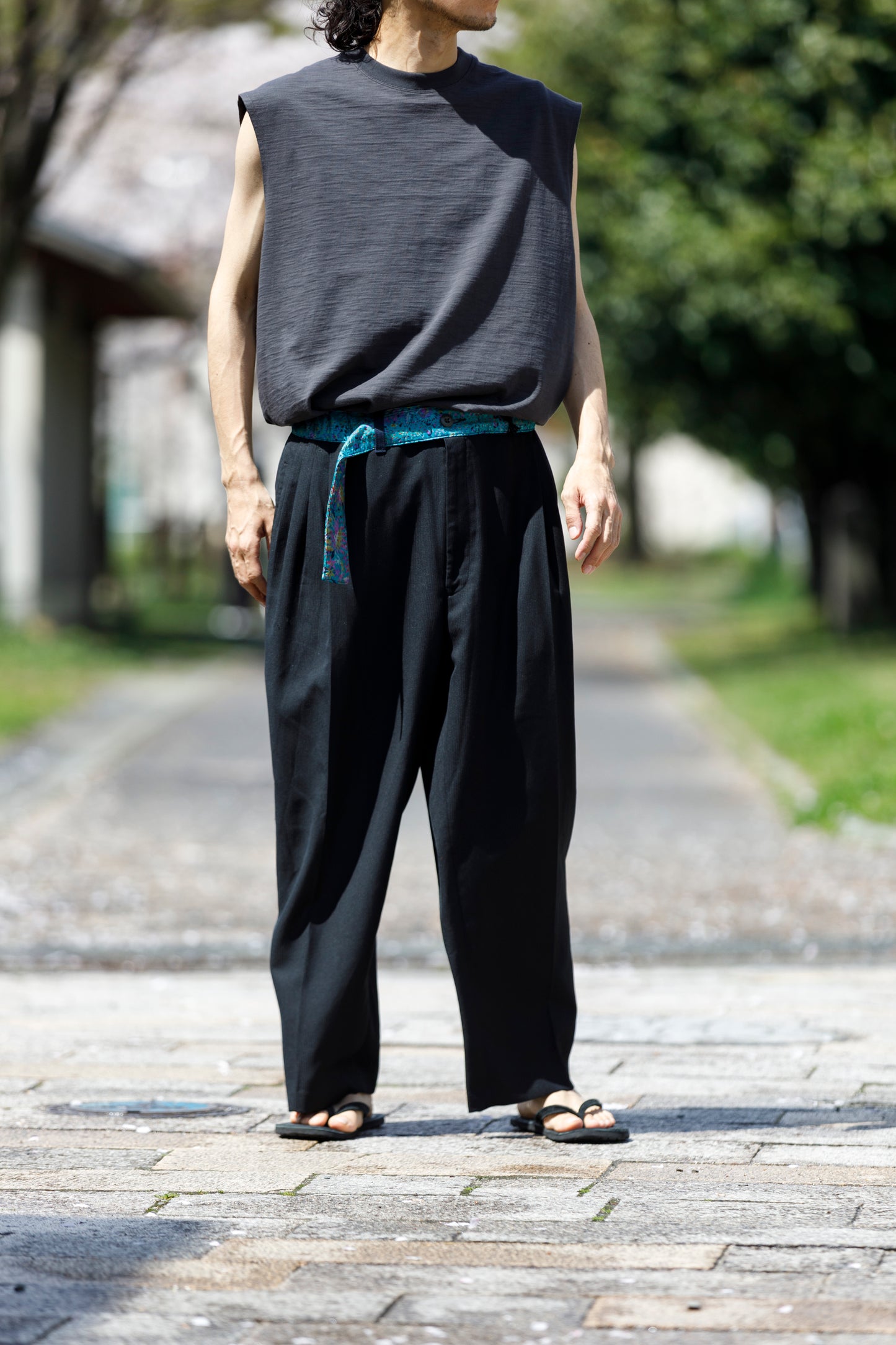 CHANGES / CH4108 Remake Slacks Pants (刺子ベルト) - Type B