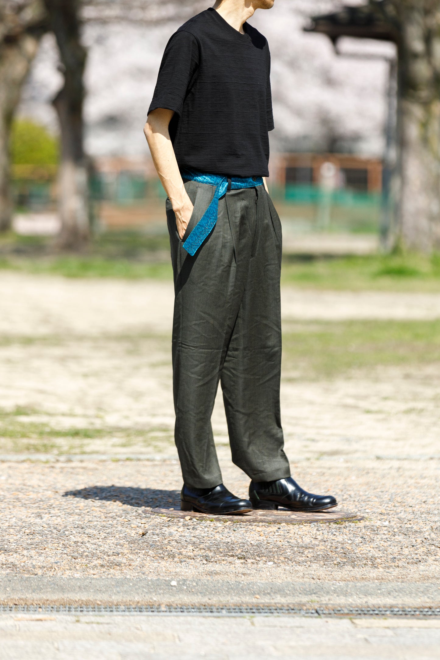 CHANGES / CH4108 Remake Slacks Pants (刺子ベルト) - Type A