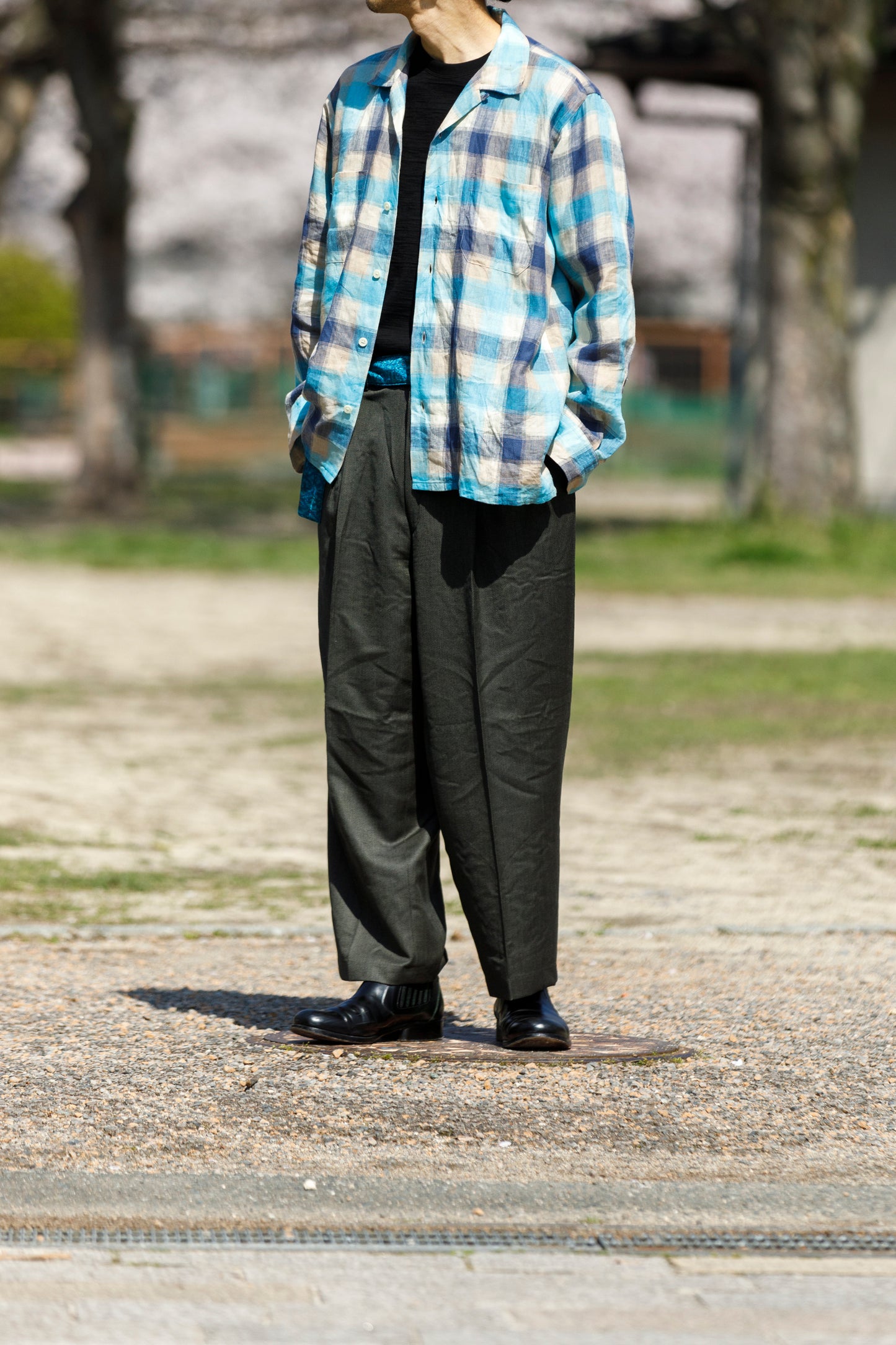 CHANGES / CH4108 Remake Slacks Pants (刺子ベルト) - Type A