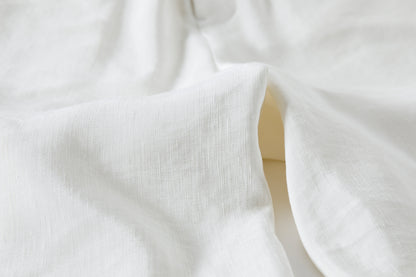 山内 / yc70-261-sili ビンテージシルクリネン・ワンカットイージーパンツ - off white
