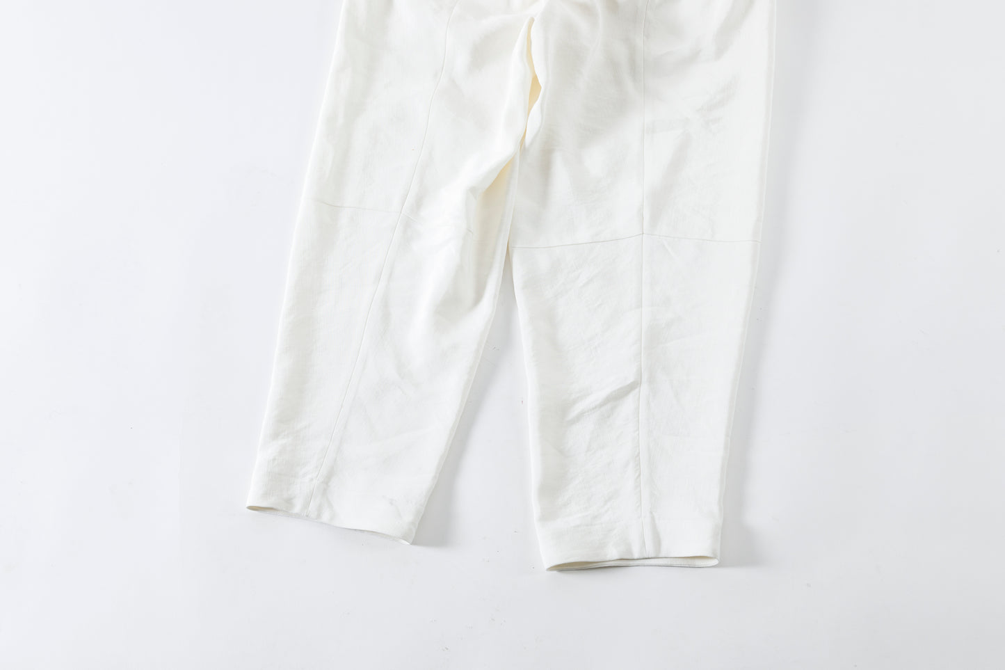 山内 / yc70-261-sili ビンテージシルクリネン・ワンカットイージーパンツ - off white