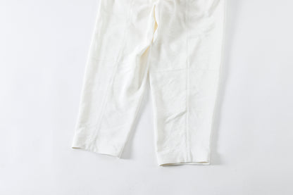 山内 / yc70-261-sili ビンテージシルクリネン・ワンカットイージーパンツ - off white