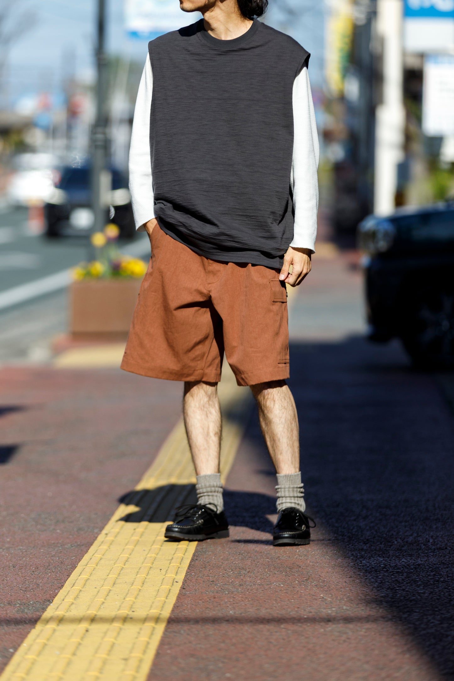 Willow Pants /  P-037 Brown(柿渋染め)