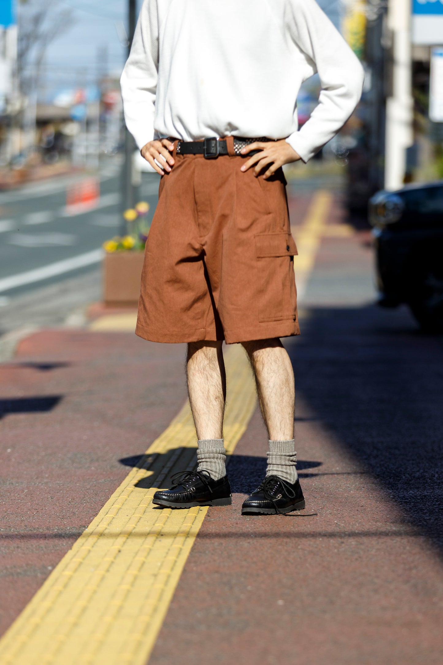 Willow Pants /  P-037 Brown(柿渋染め)