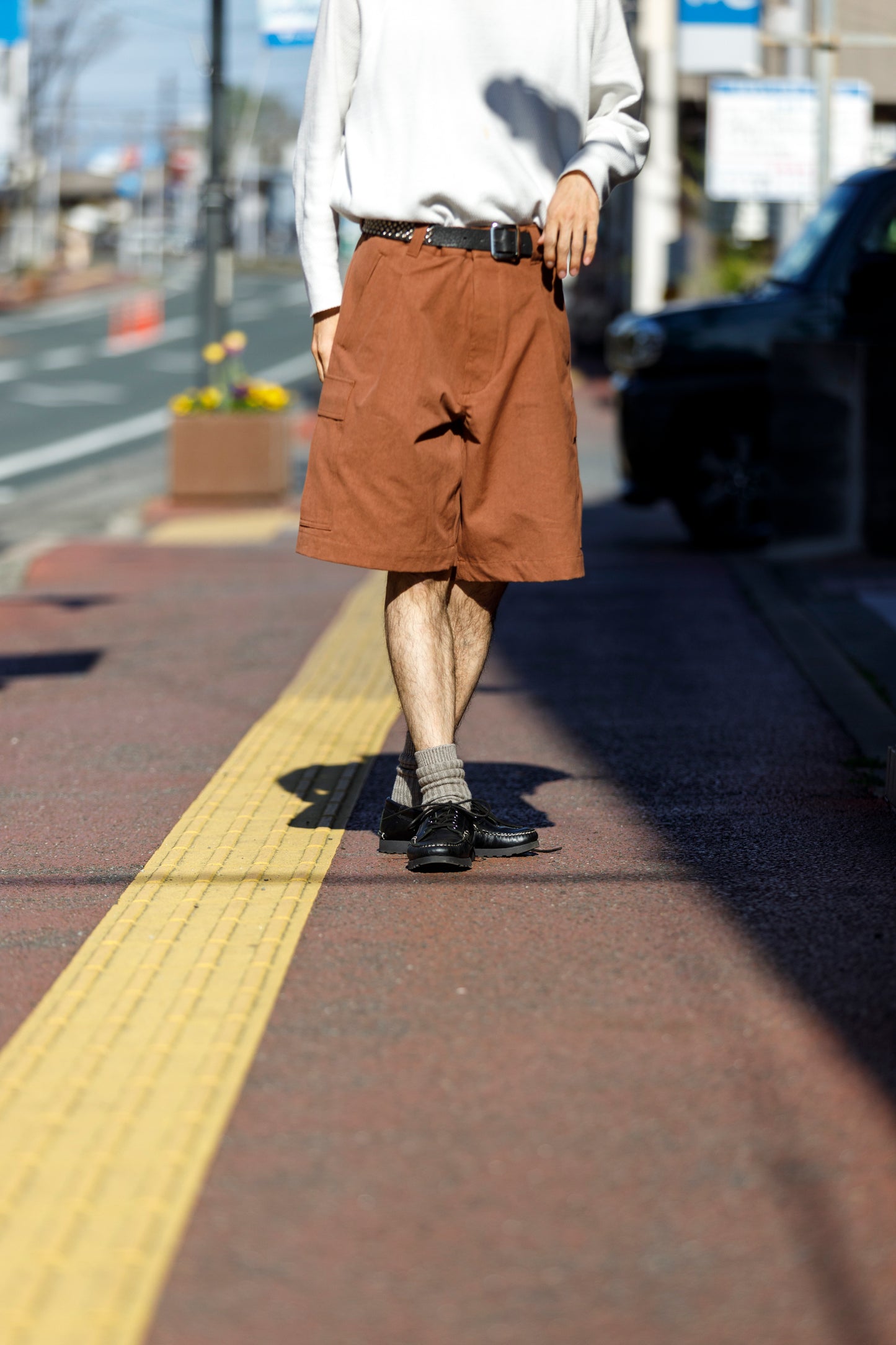 Willow Pants /  P-037 Brown(柿渋染め)