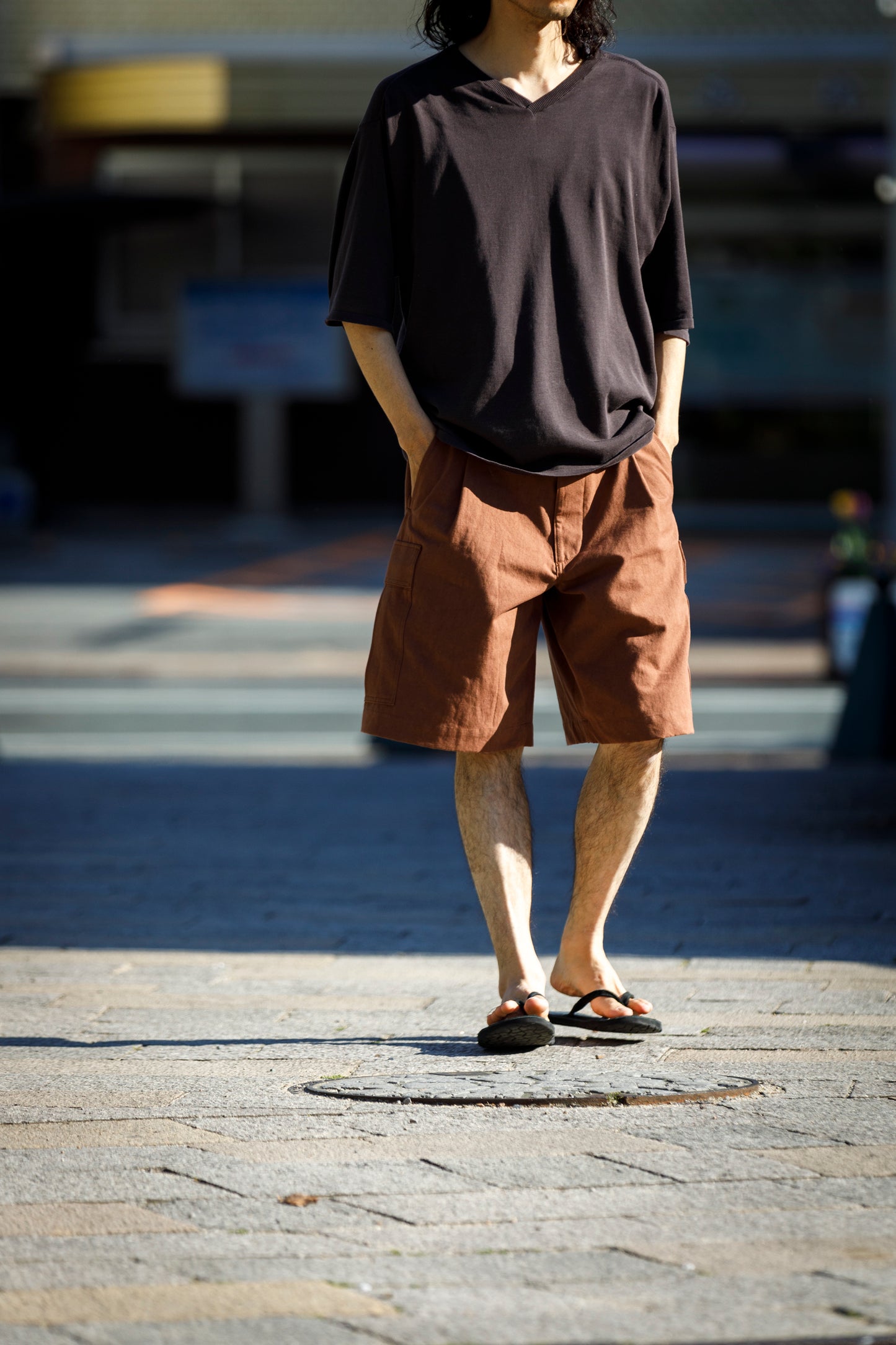 Willow Pants /  P-037 Brown(柿渋染め)