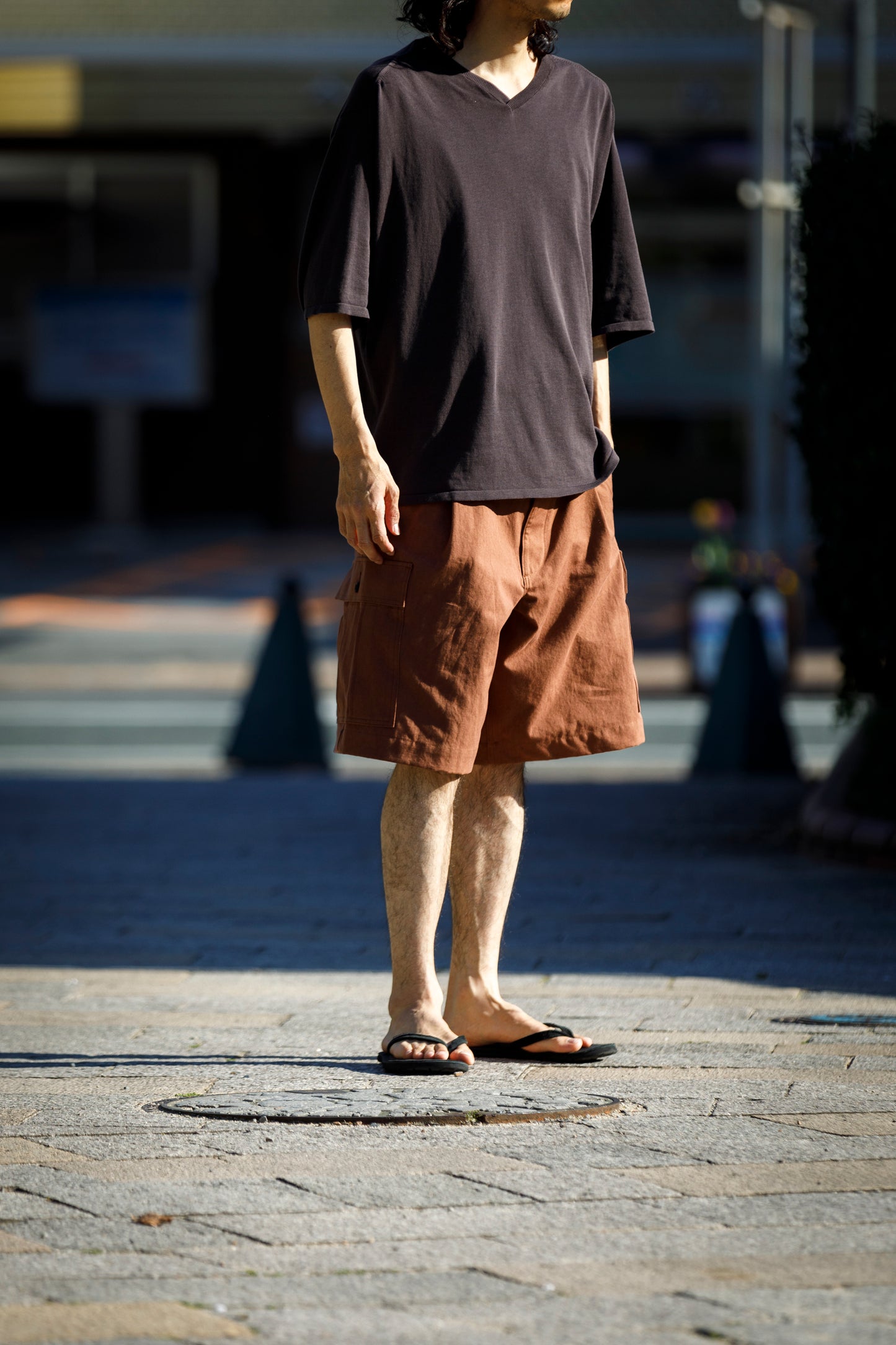 Willow Pants /  P-037 Brown(柿渋染め)