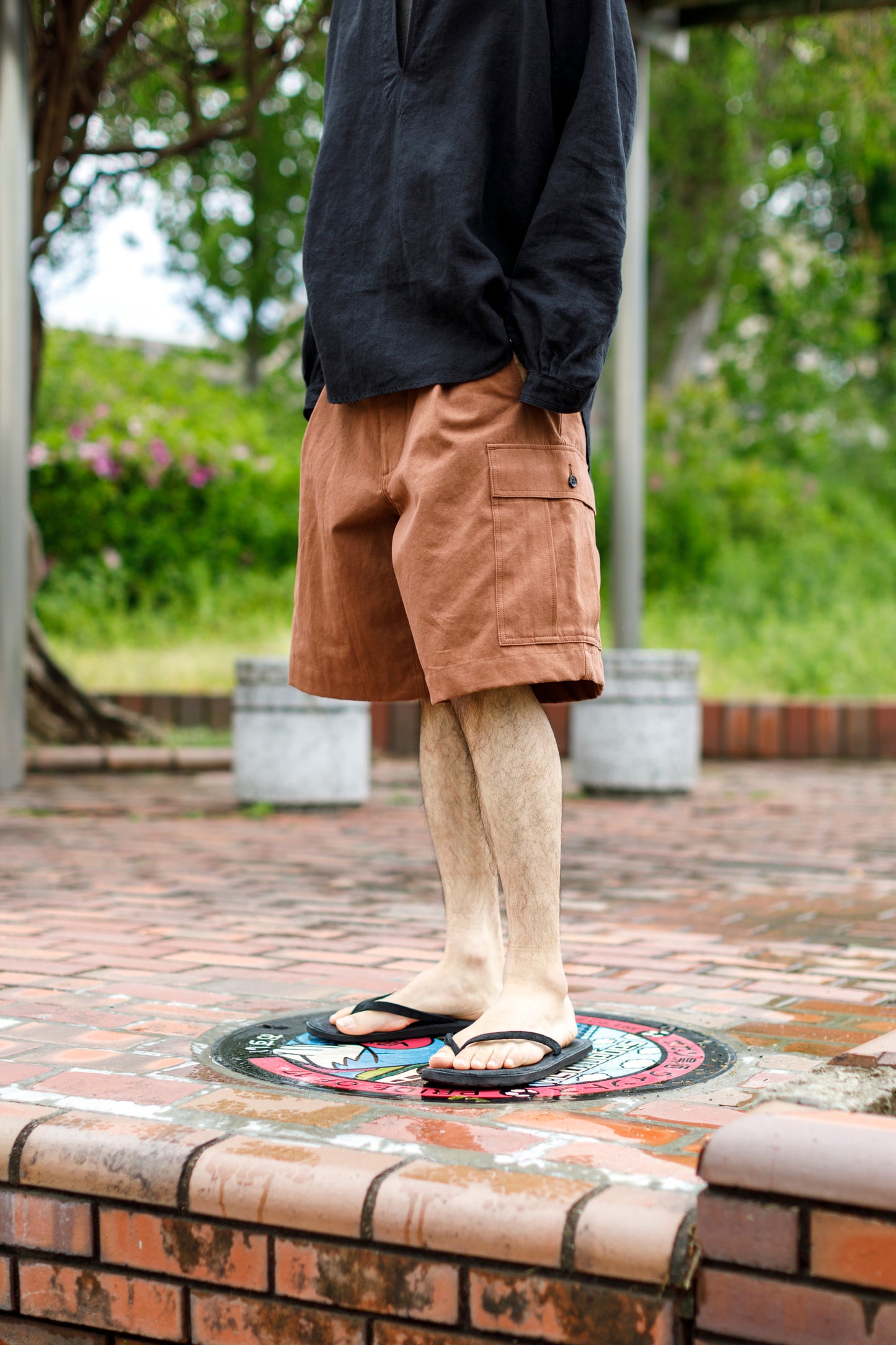 Willow Pants /  P-037 Brown(柿渋染め)