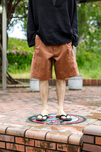 Willow Pants /  P-037 Brown(柿渋染め)