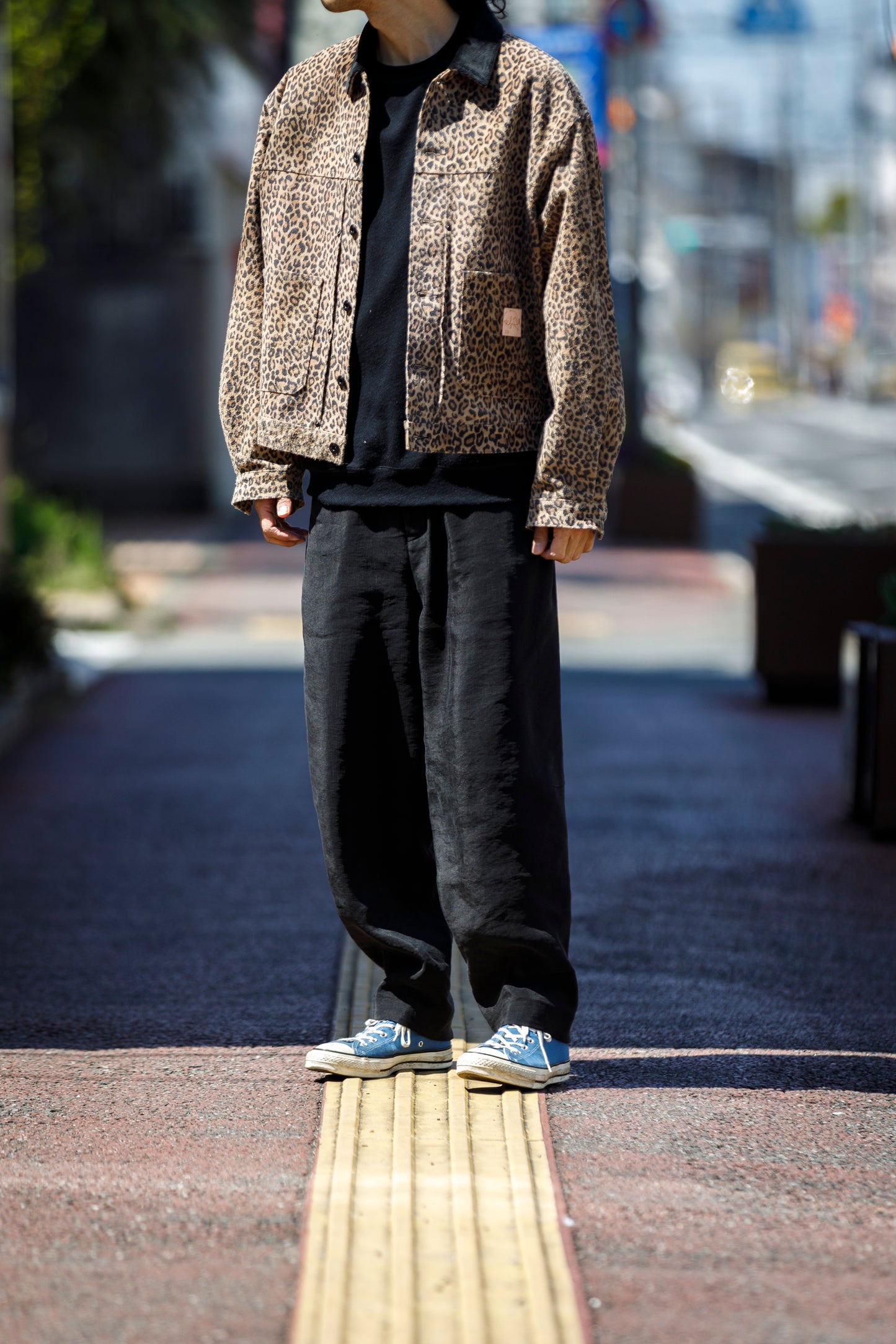 山内 / yc70-261-sili ビンテージシルクリネン・ワンカットイージーパンツ - sumi kuro